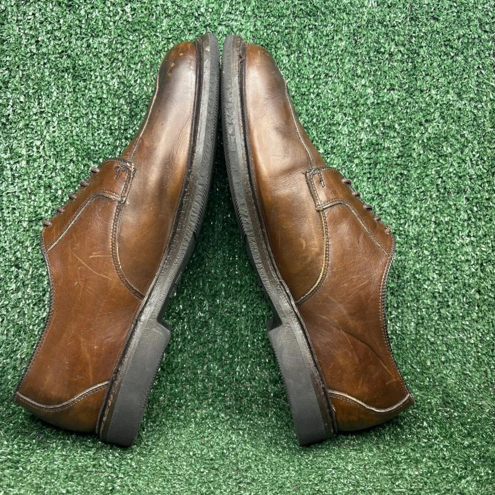 Allen‎ Edmonds Ashton Leather Split Toe Derby Dress Shoes Brown Mens Size 11 D
